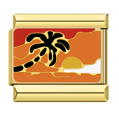 Charm Playa Atardecer (Dorado) - Italian Charms