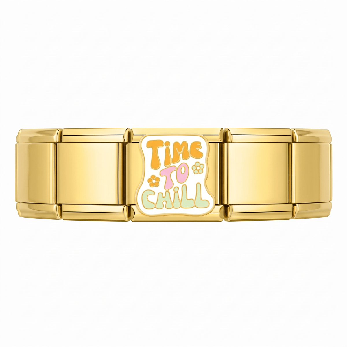 Charm Playa Time To Chill en pulsera italiana de eslabones