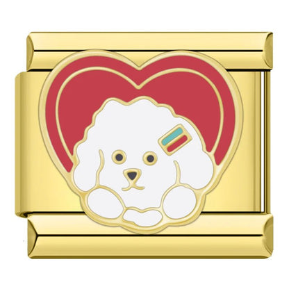 Charm poodle (Dorado) - Italian Charms