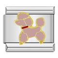 Charm poodle rosa