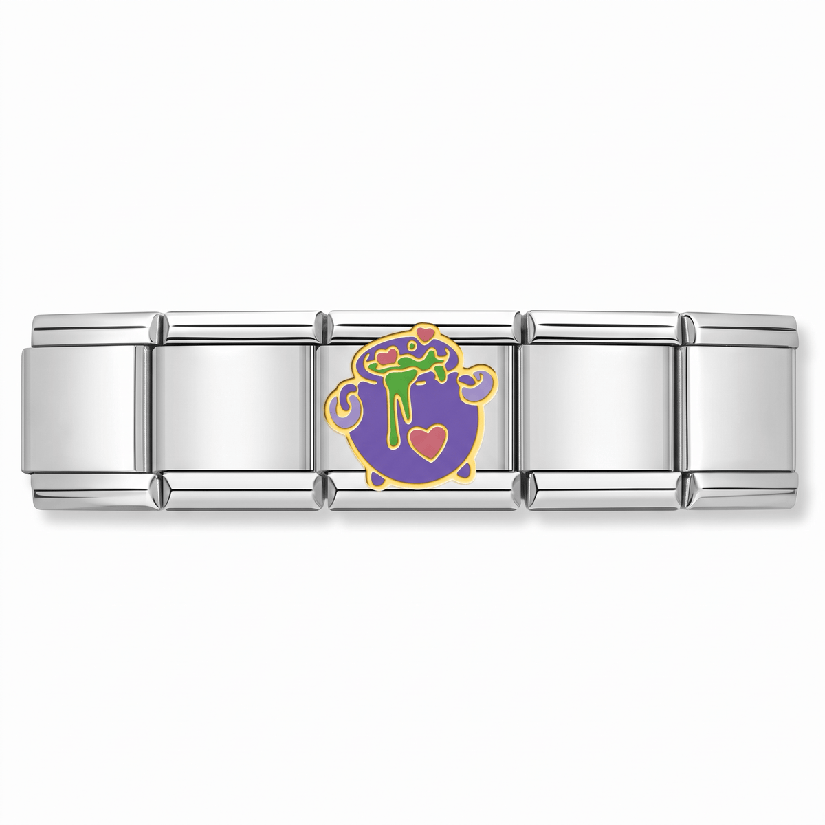 Charm Posion de bruja en pulsera italiana de eslabones