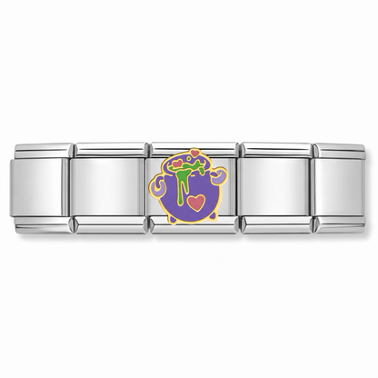 Charm Posion de bruja en pulsera italiana de eslabones