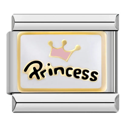 Charm Princesa (Plateado) - Italian Charms
