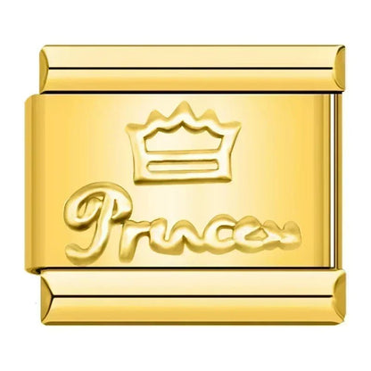 Charm Princess (Dorado) - Italian Charms