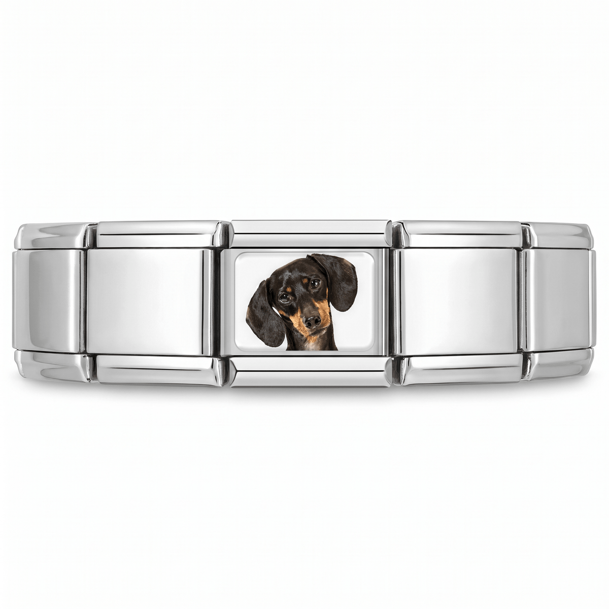 Charm Salchicha en pulsera italiana de eslabones