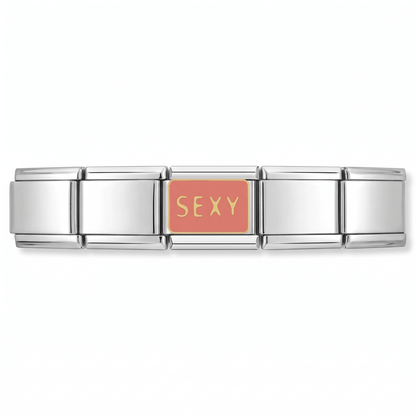 Charm Sexy en pulsera italiana de eslabones