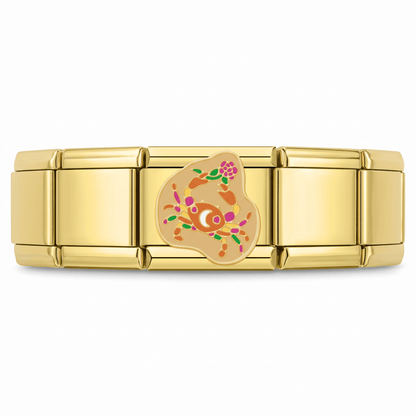 Charm Signo Cancer en pulsera italiana de eslabones