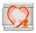Charm Perrito Corazón (Fondo Rojo)