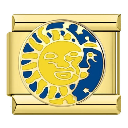 Charm Sol y Luna (Dorado) - Italian Charms