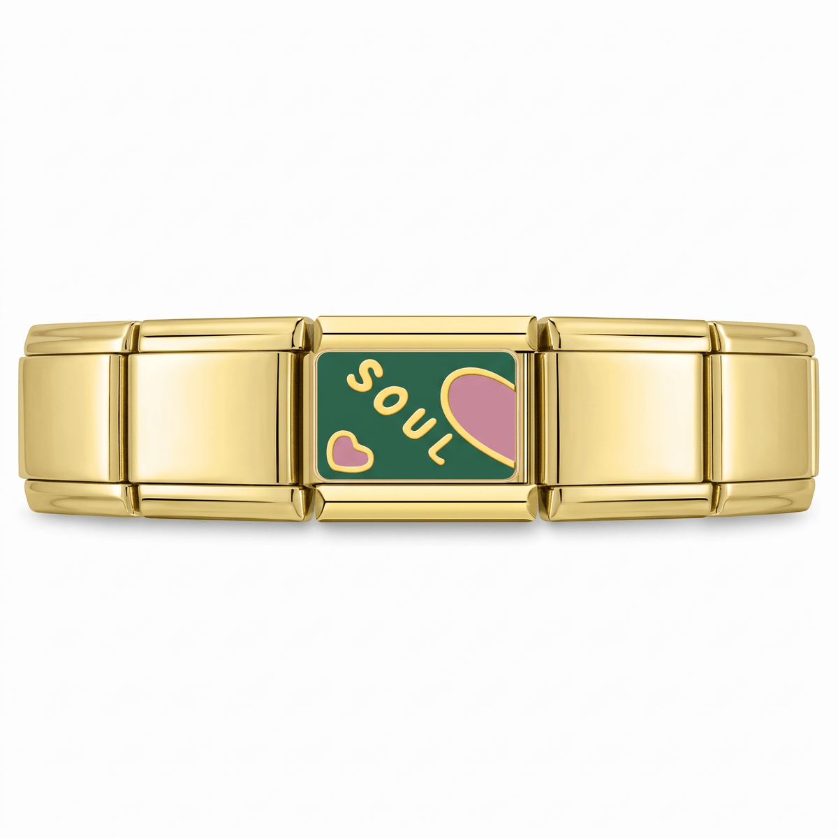 Charm Soul-Mate (Soul) en pulsera italiana de eslabones