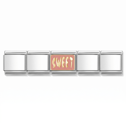 Charm Sweet en pulsera italiana de eslabones