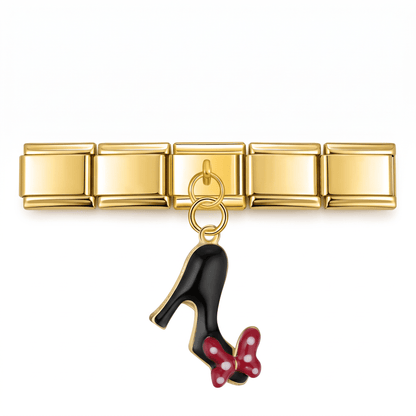 Charm Tacón en pulsera italiana de eslabones