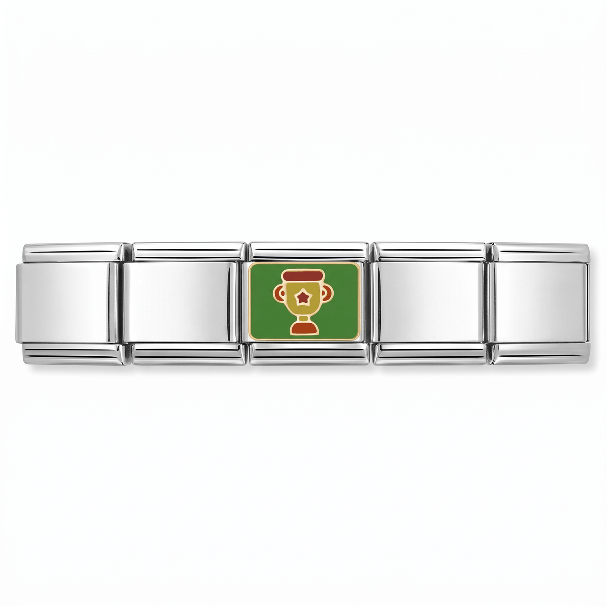 Charm Trofeo en pulsera italiana de eslabones