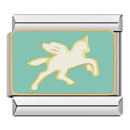 Charm Unicornio (Plateado) - Italian Charms