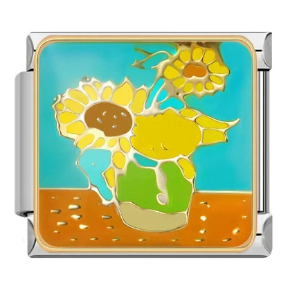 Charm Van Gogh Girasoles - Italian Charms