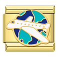 Charm Travel Plane (Gold)