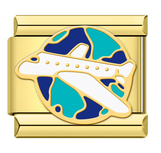 Charm Viaje Avión - Italian Charms