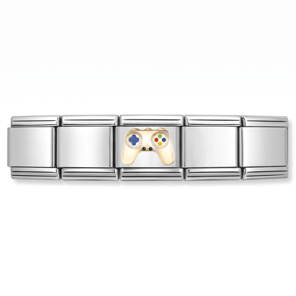 Charm Video Juego en pulsera italiana de eslabones