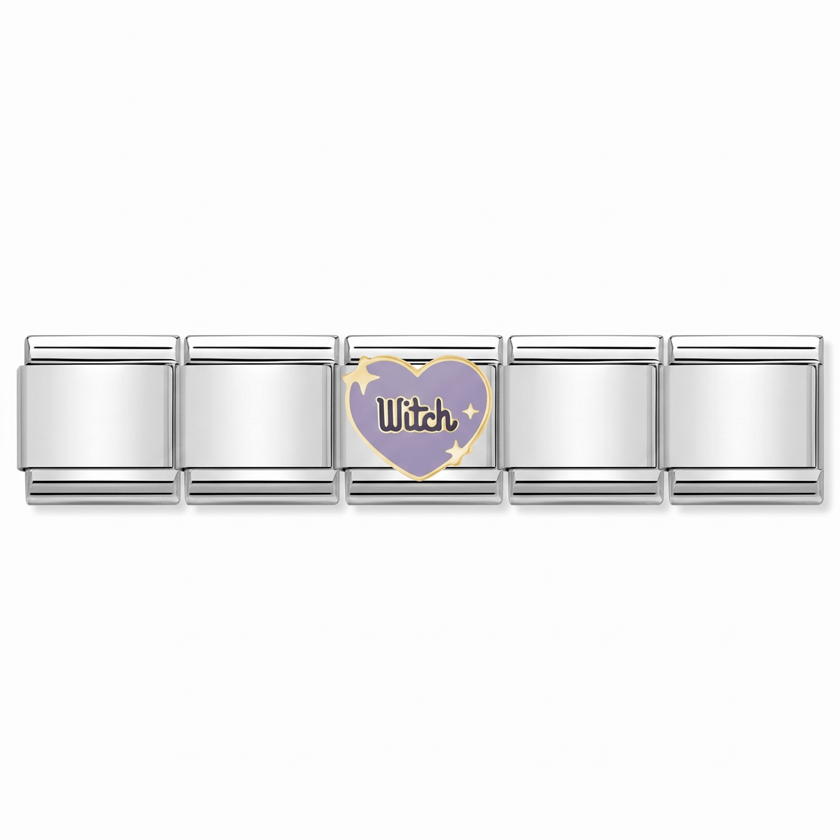 Charm Witch en pulsera italiana de eslabones