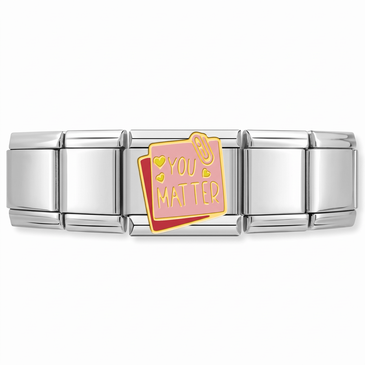 Charm You Matter en pulsera italiana de eslabones