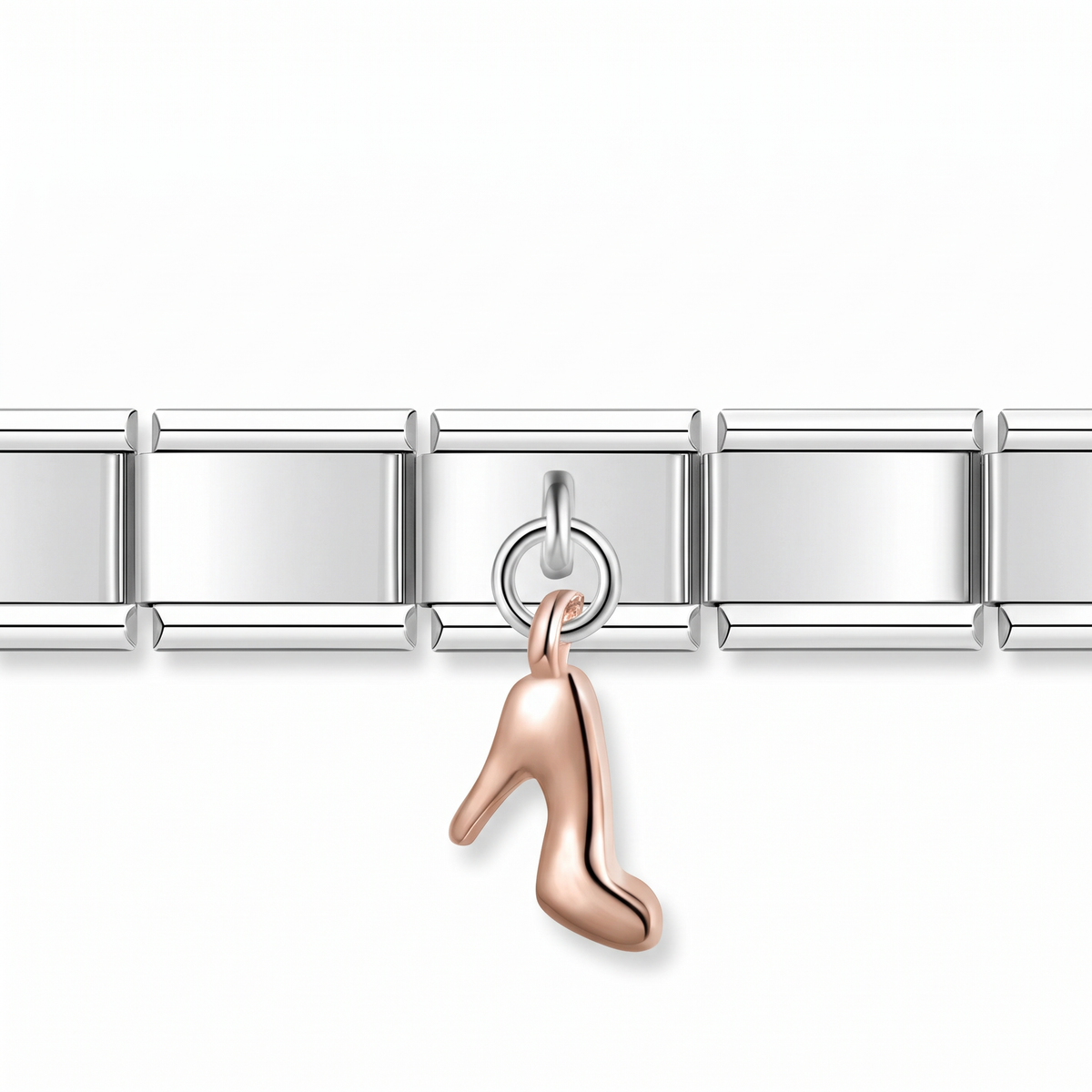 Charm Tacon (Colgante, Plateado) en pulsera italiana de eslabones