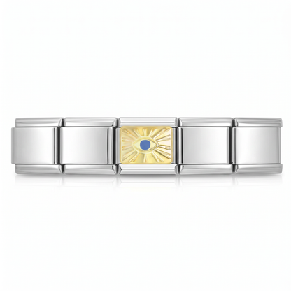 Charm Ojo Místico en pulsera italiana de eslabones
