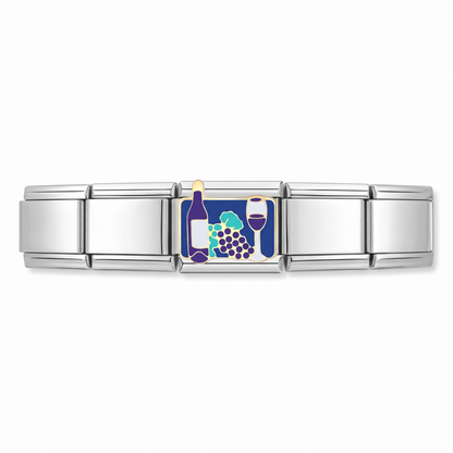 Charm Toscana en pulsera italiana de eslabones