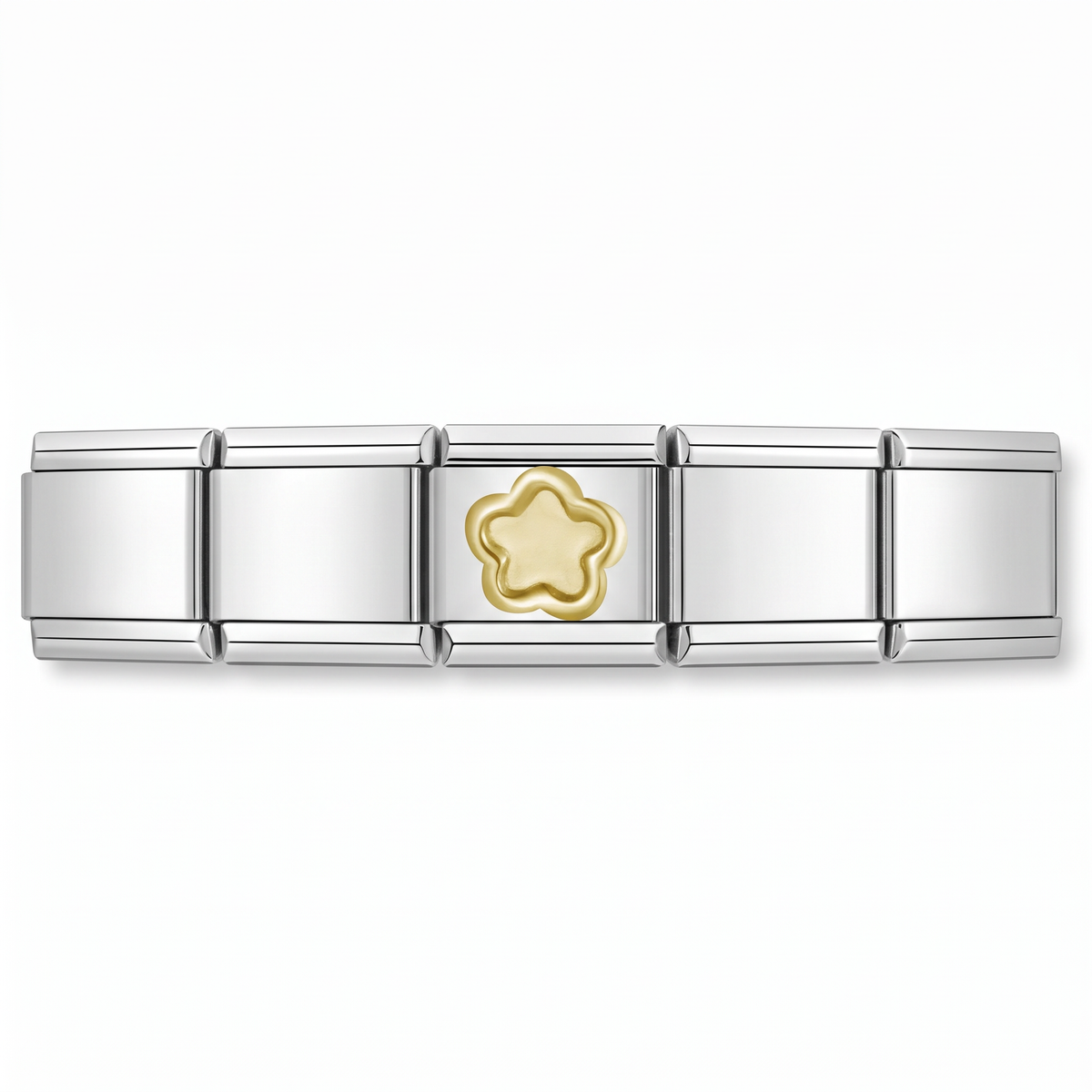 Charm Estrella (Silueta) en pulsera italiana de eslabones