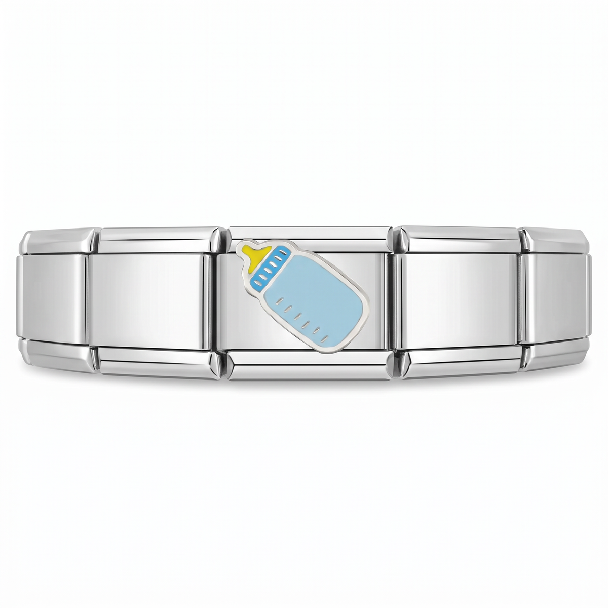 Charm Bebé Biberon en pulsera italiana de eslabones