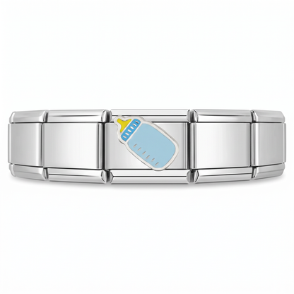 Charm Bebé Biberon en pulsera italiana de eslabones