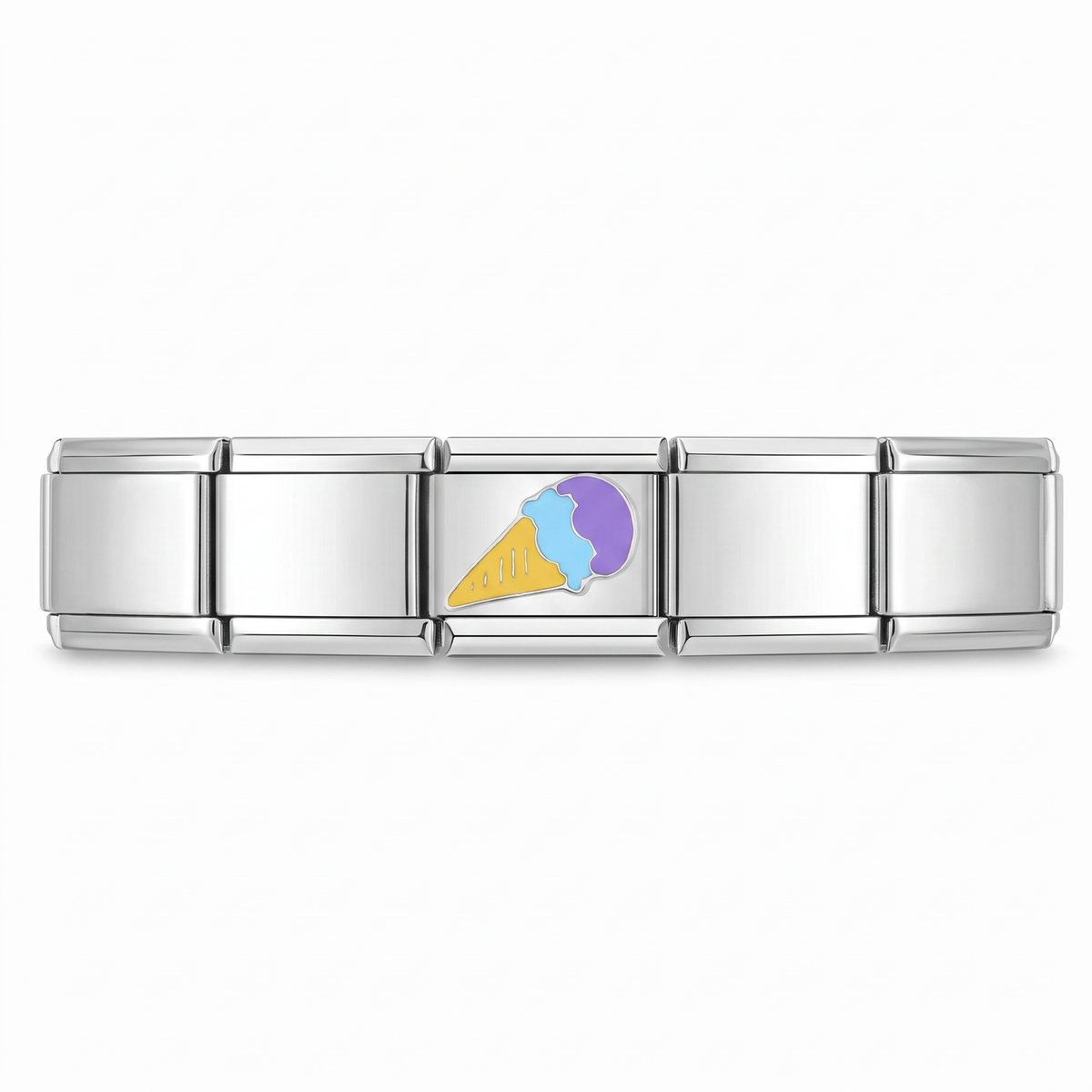 Charm Helado en pulsera italiana de eslabones