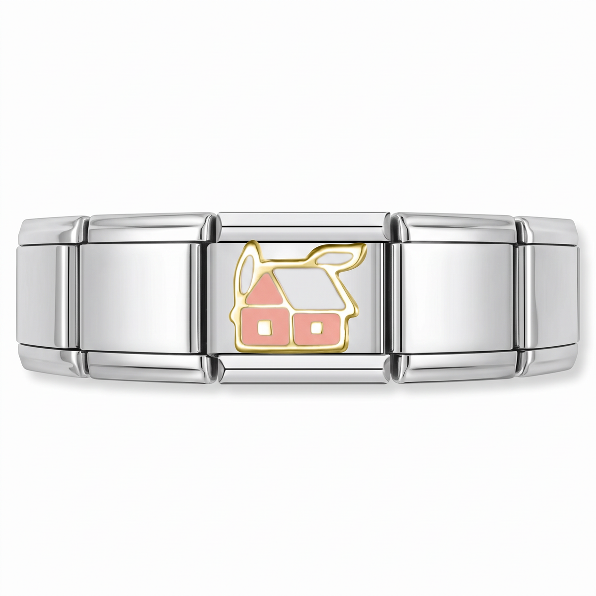 Charm Dulce Hogar en pulsera italiana de eslabones