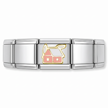 Charm Dulce Hogar en pulsera italiana de eslabones