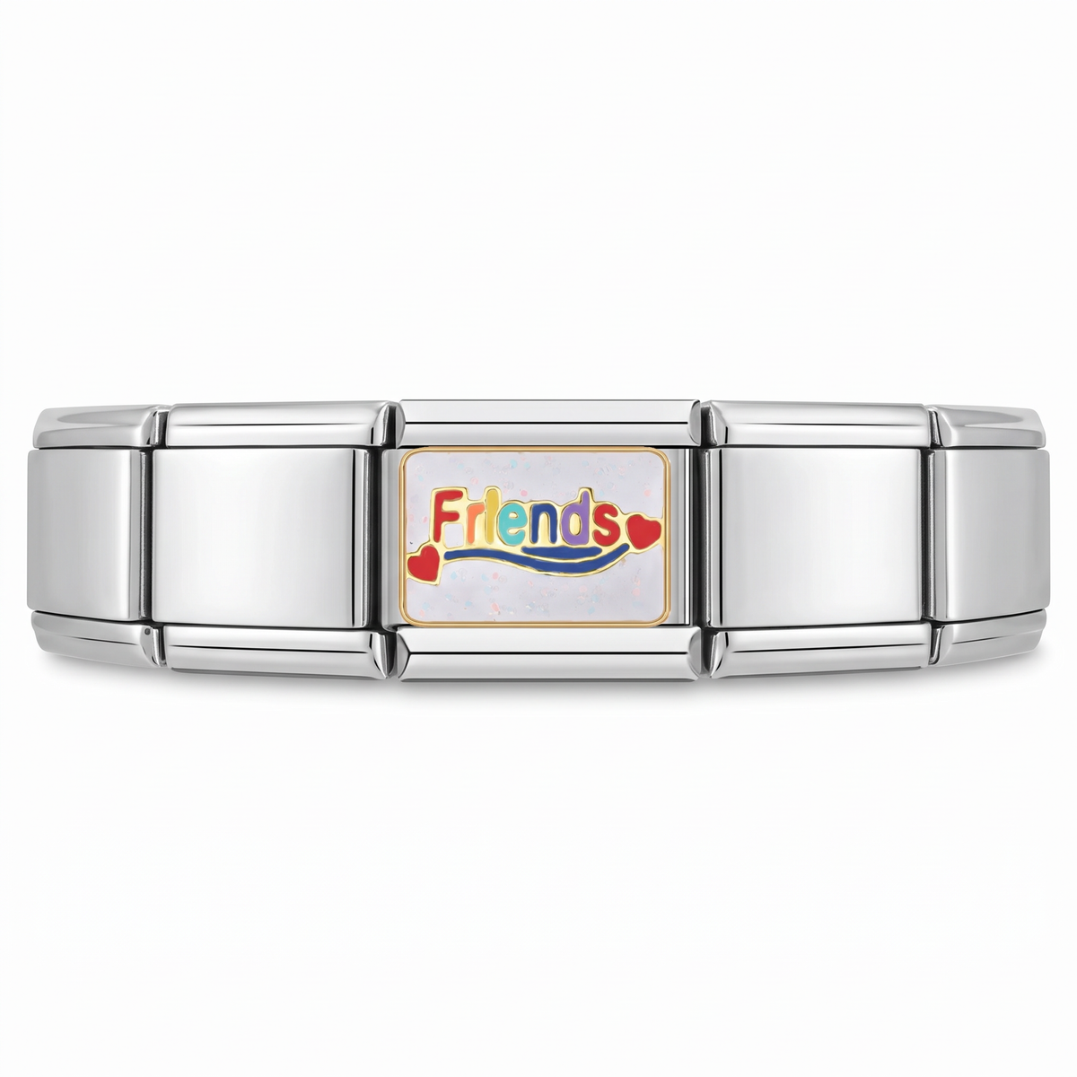 Charm Friends en pulsera italiana de eslabones