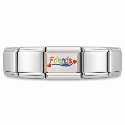 Charm Friends en pulsera italiana de eslabones