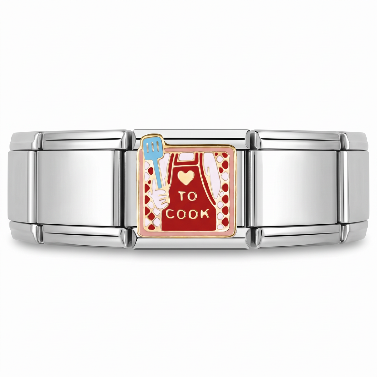 Charm Cocina en pulsera italiana de eslabones