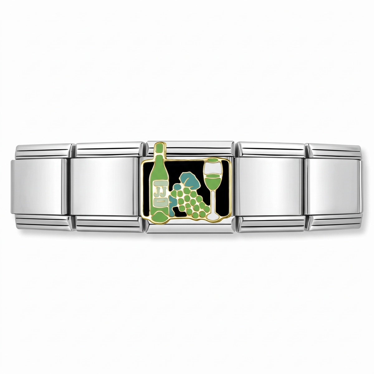 Charm Vino en pulsera italiana de eslabones