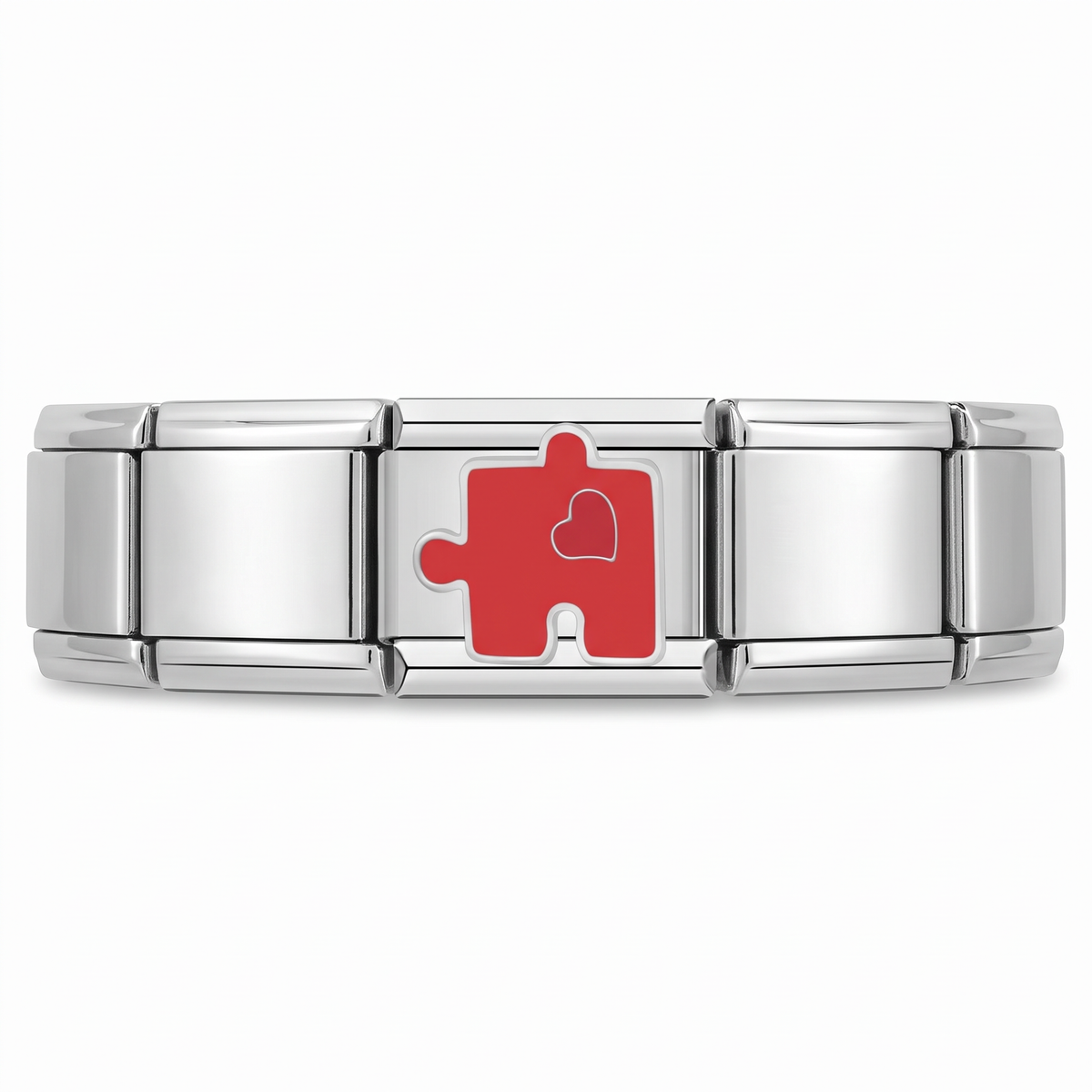 Charm Rompe cabezas en pulsera italiana de eslabones