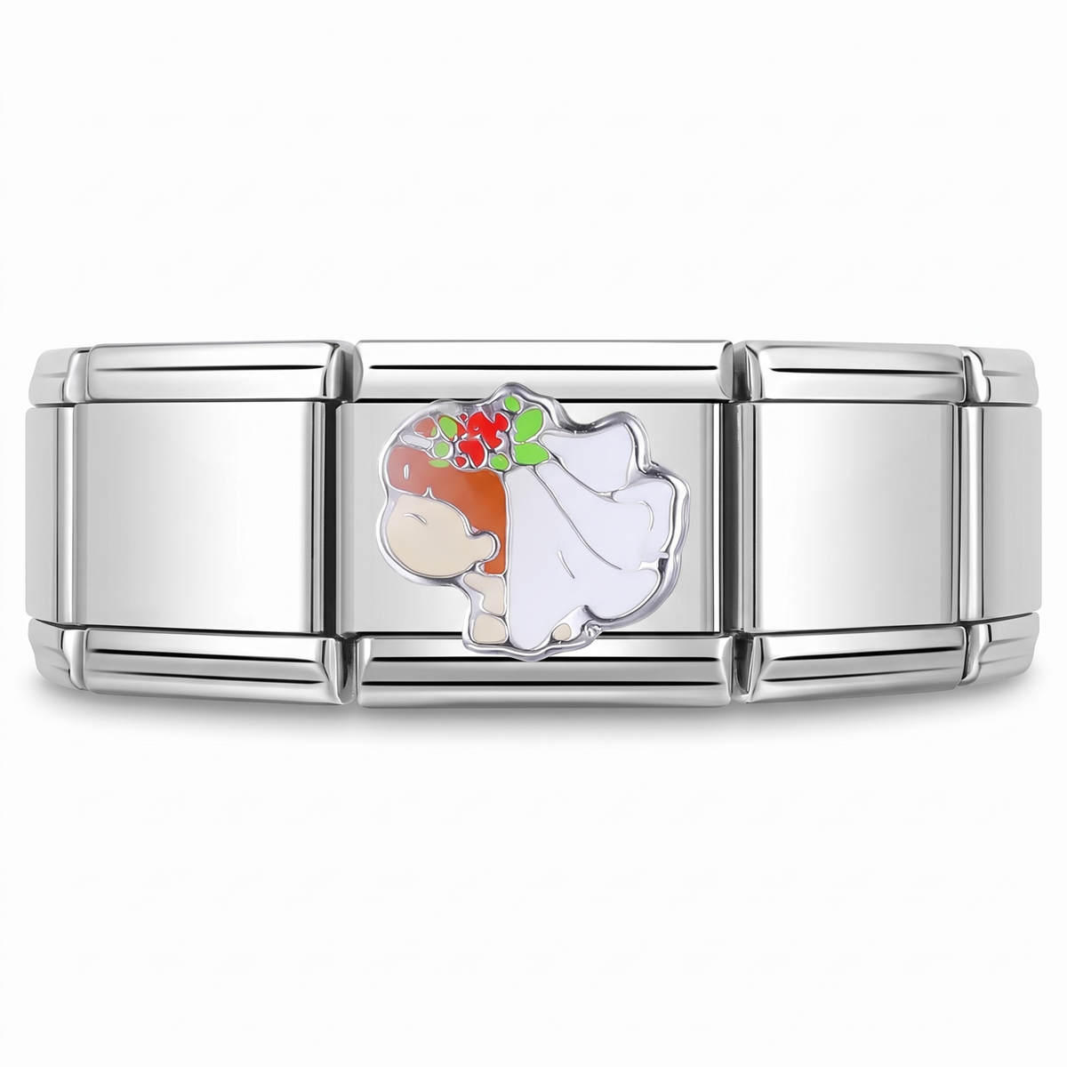 Charm Boda en pulsera italiana de eslabones