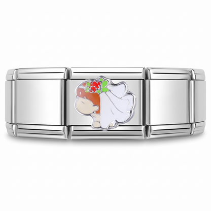 Charm Boda en pulsera italiana de eslabones