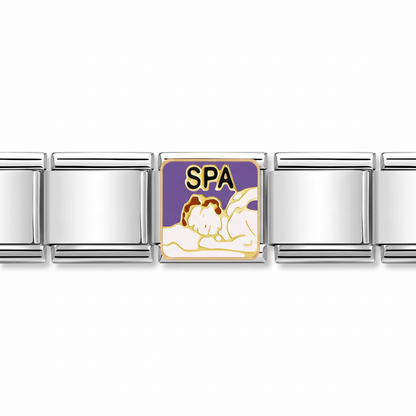 Charm Spa en pulsera italiana de eslabones