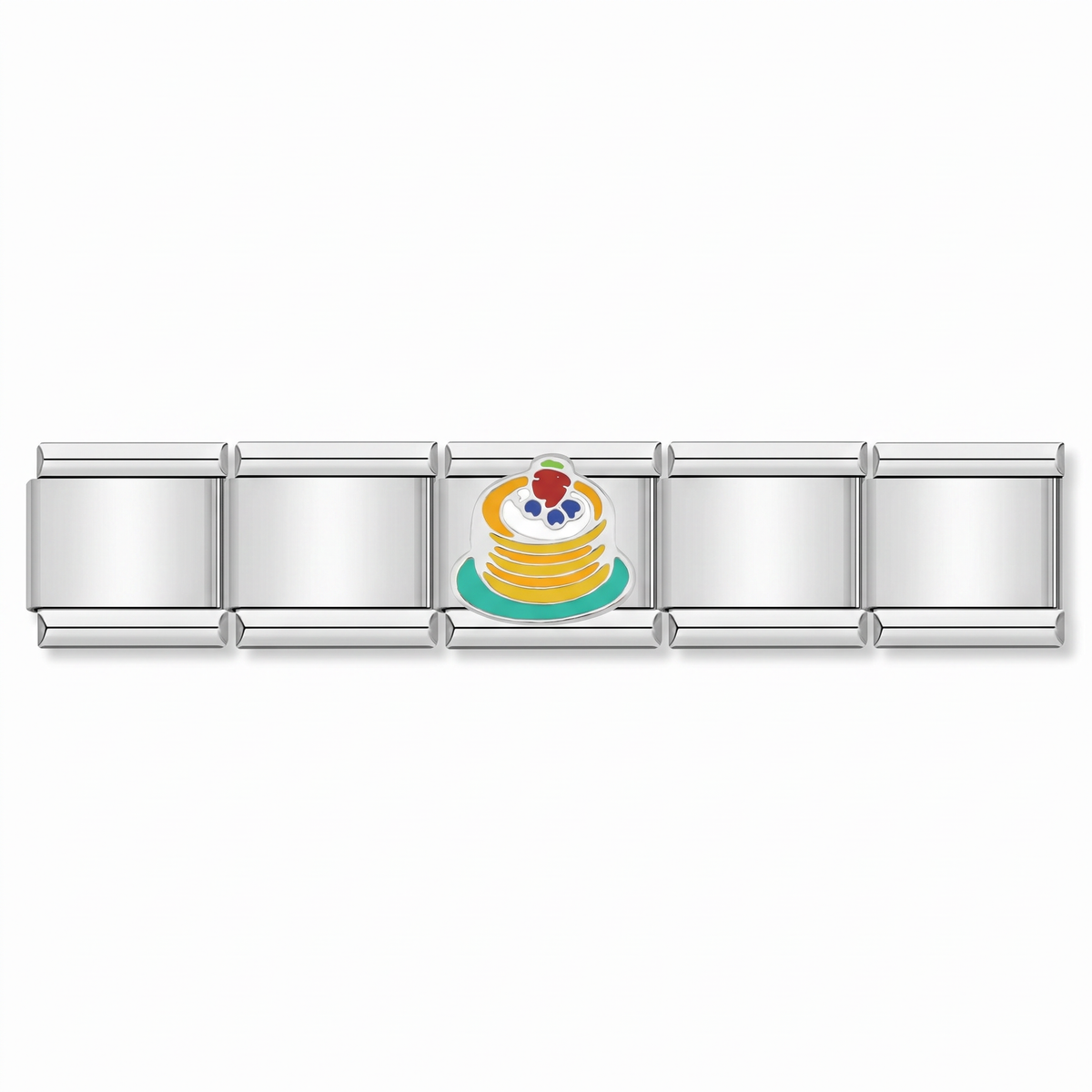Charm Hot Cakes en pulsera italiana de eslabones