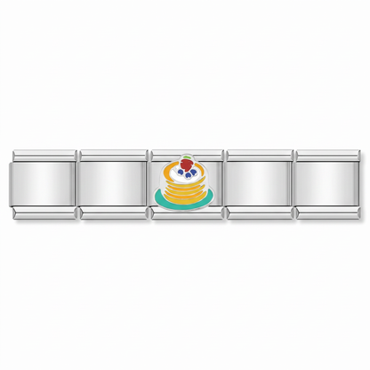 Charm Hot Cakes en pulsera italiana de eslabones