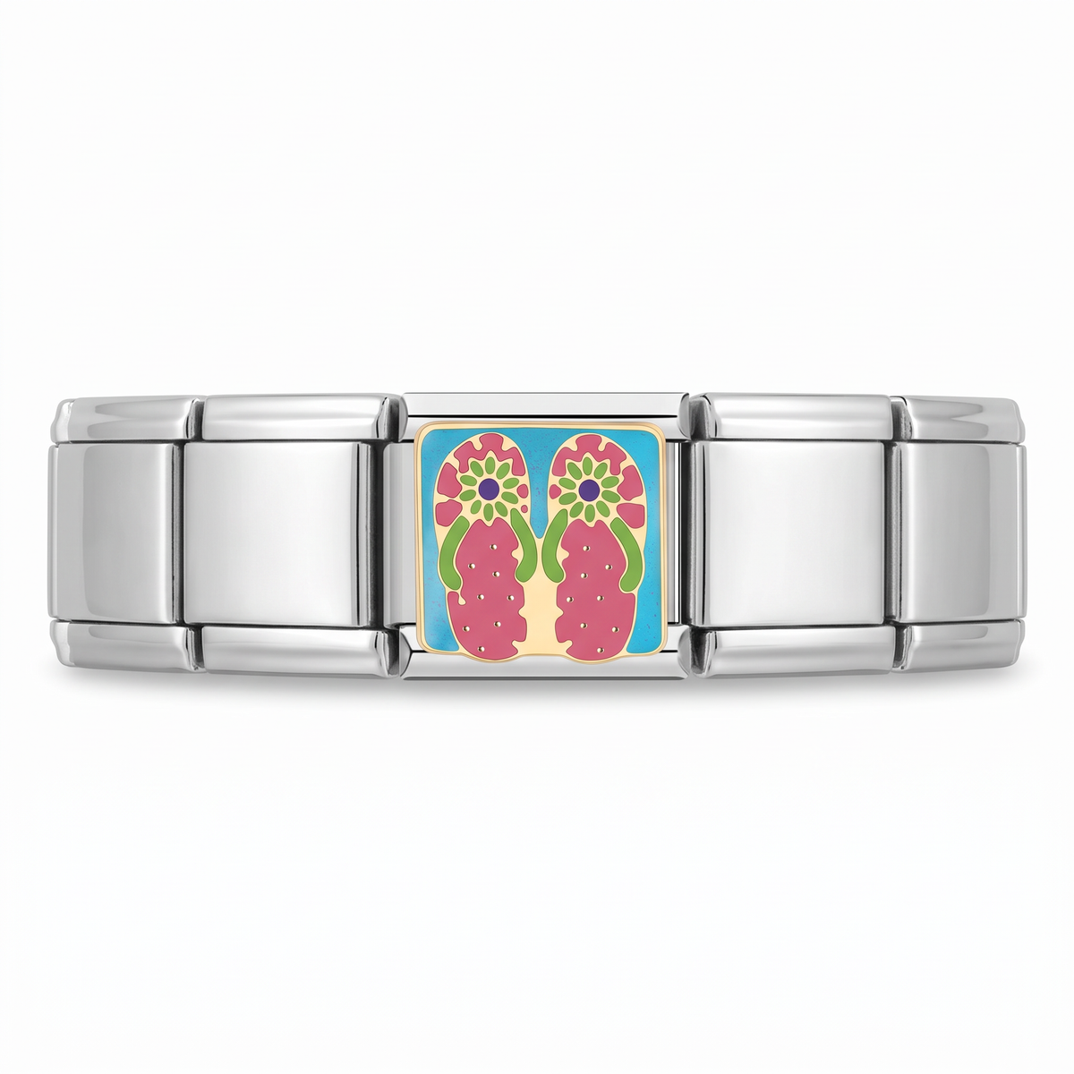 Charm Sandalias en pulsera italiana de eslabones