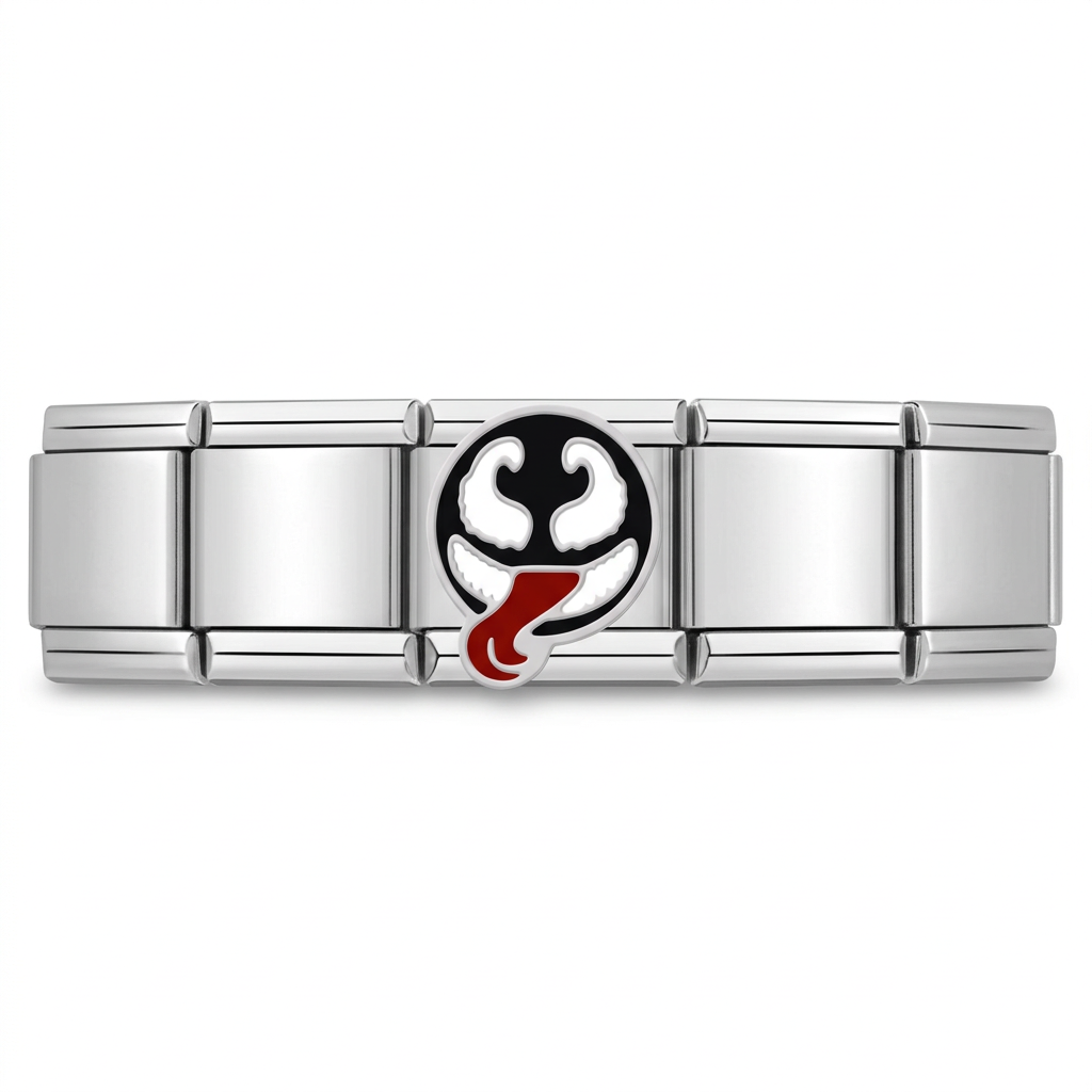 Charm Simbionte Negro – en pulsera