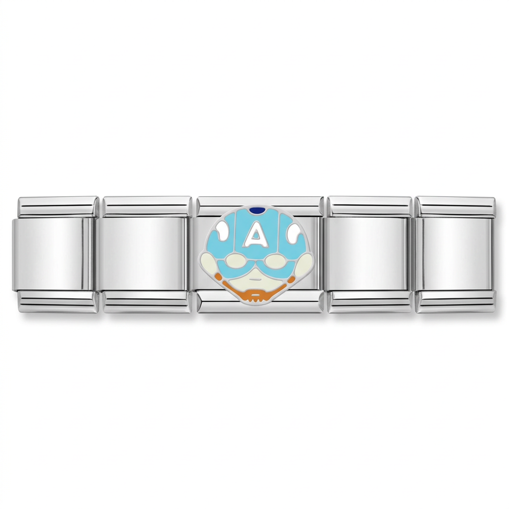 Charm Héroe de Casco Azul – en pulsera