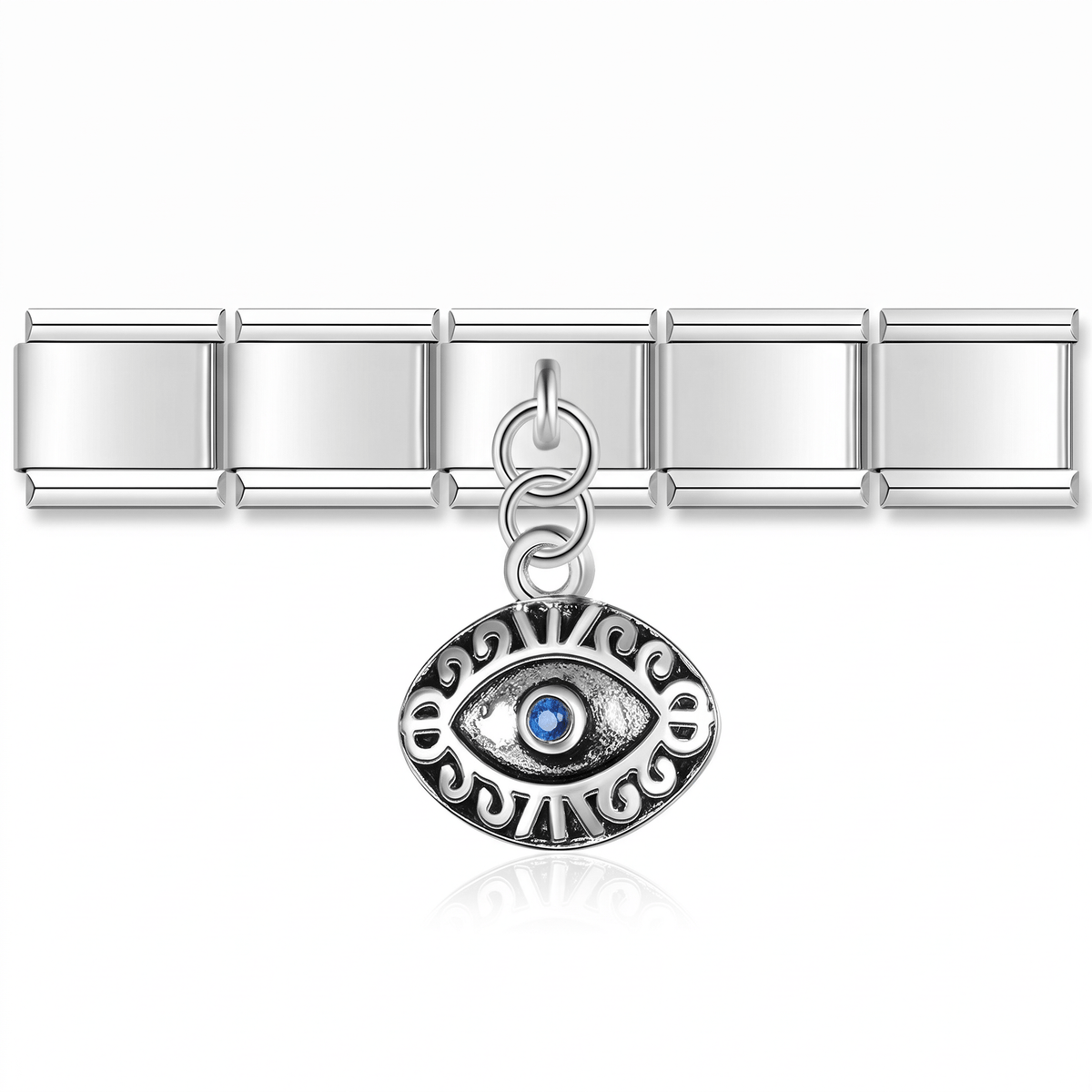 Ojo Turco Protector en pulsera italiana de eslabones
