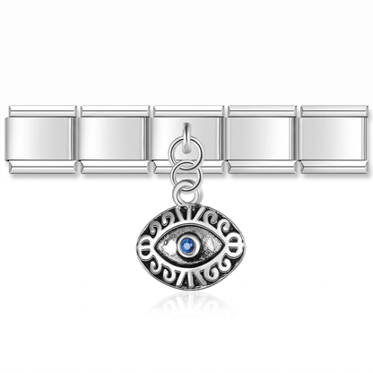 Ojo Turco Protector en pulsera italiana de eslabones