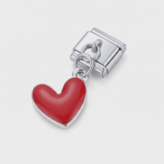 Video del Charm Corazón rojo (Colgante, Plateado)