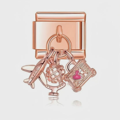 Video del Charm Colgante viaje avion (Oro Rosa)